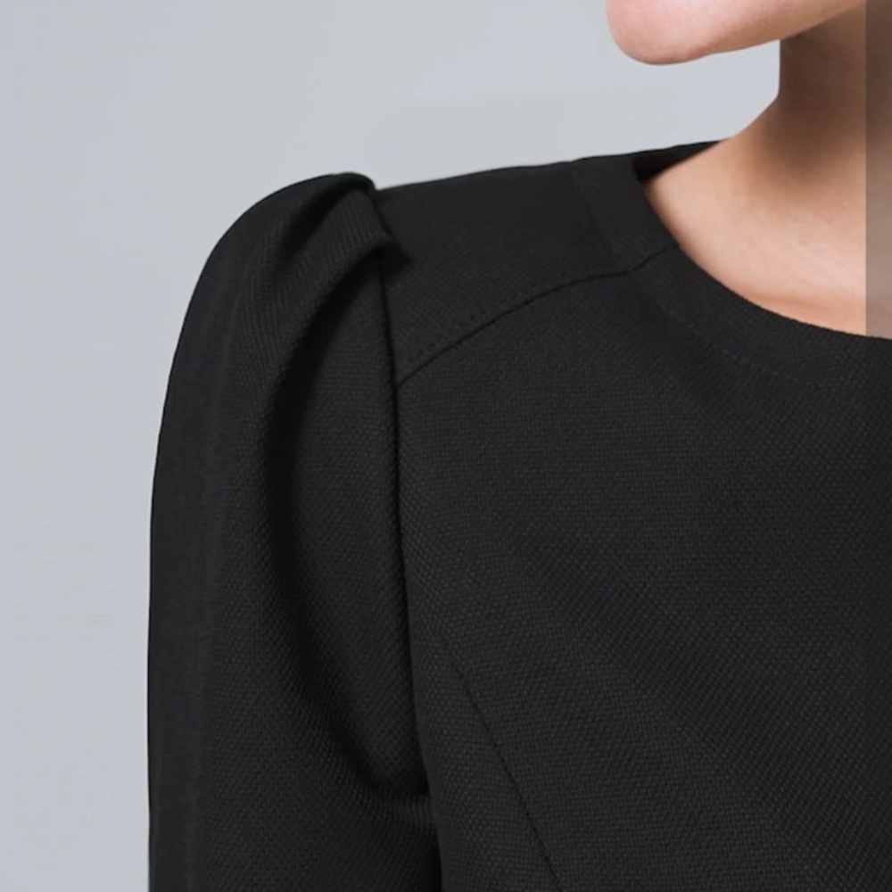 White House black market puff sleeve crop jacket - Picture 6 of 7